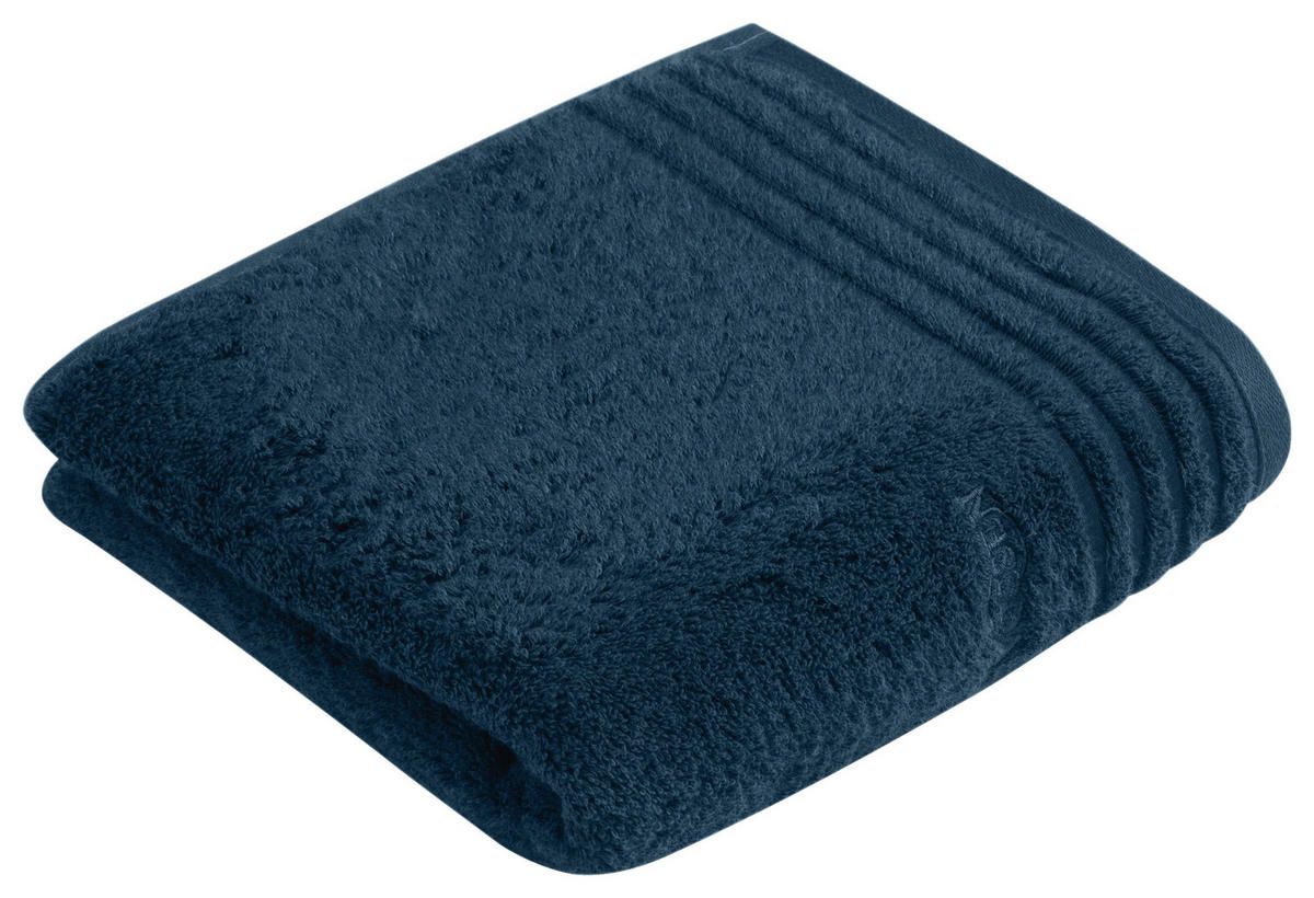 HANDTUCH Vienna Style Supersoft NOS Vossen Wäsche Blau  - Blau, Basics, Textil (110/60cm) - Vossen