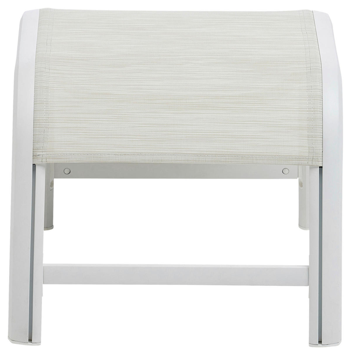 GARTENHOCKER  - Beige/Weiß, Basics, Textil/Metall (49/40/56cm) - Kettler