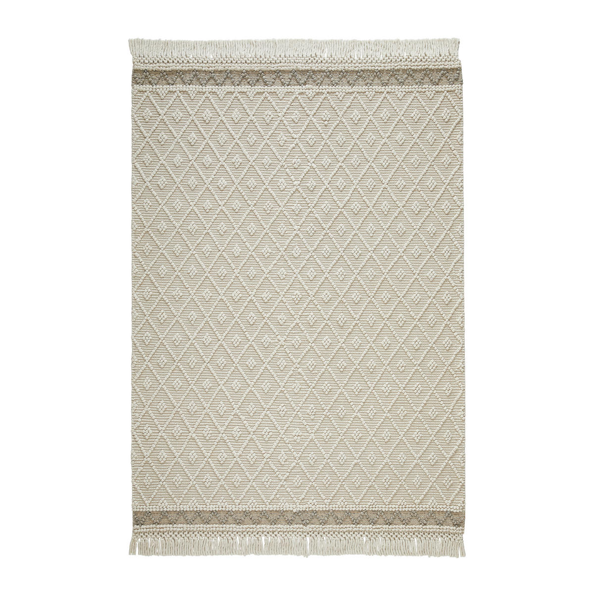 COVOR ȚESUT DE MÂNĂ  Sylt   - argintiu/bej, Natur, textil (160/230cm) - Linea Natura
