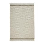 HANDWEBTEPPICH 70/130 cm Sylt Silberfarben, Beige  - Beige/Silberfarben, Natur, Textil (70/130cm) - Linea Natura