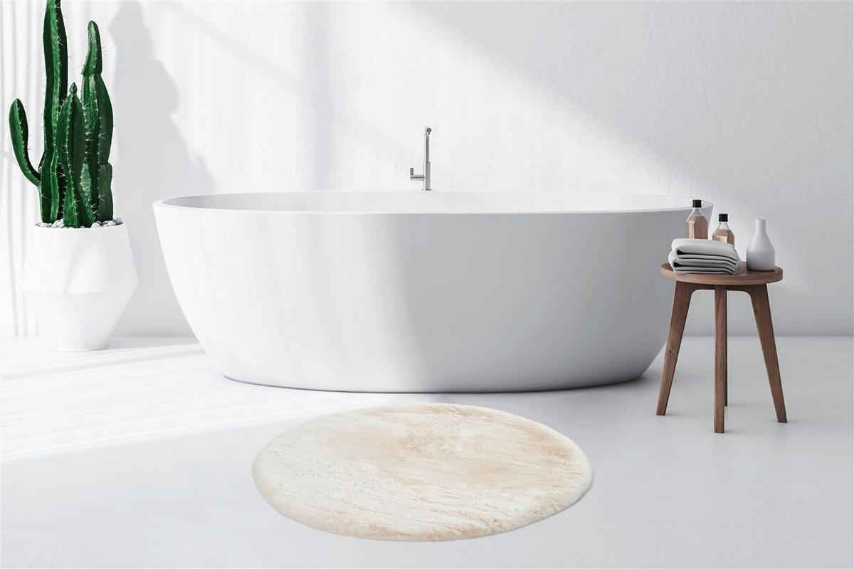 HOCHFLORTEPPICH 100 cm Rabbit 625 Weiß Weiß  - Weiß, KONVENTIONELL, Kunststoff (100cm)