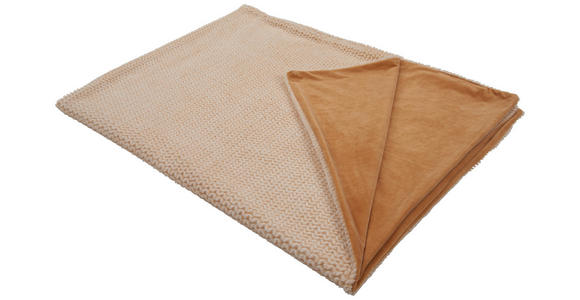 DECKE 150/200 cm  - Taupe, Basics, Textil (150/200cm) - Novel