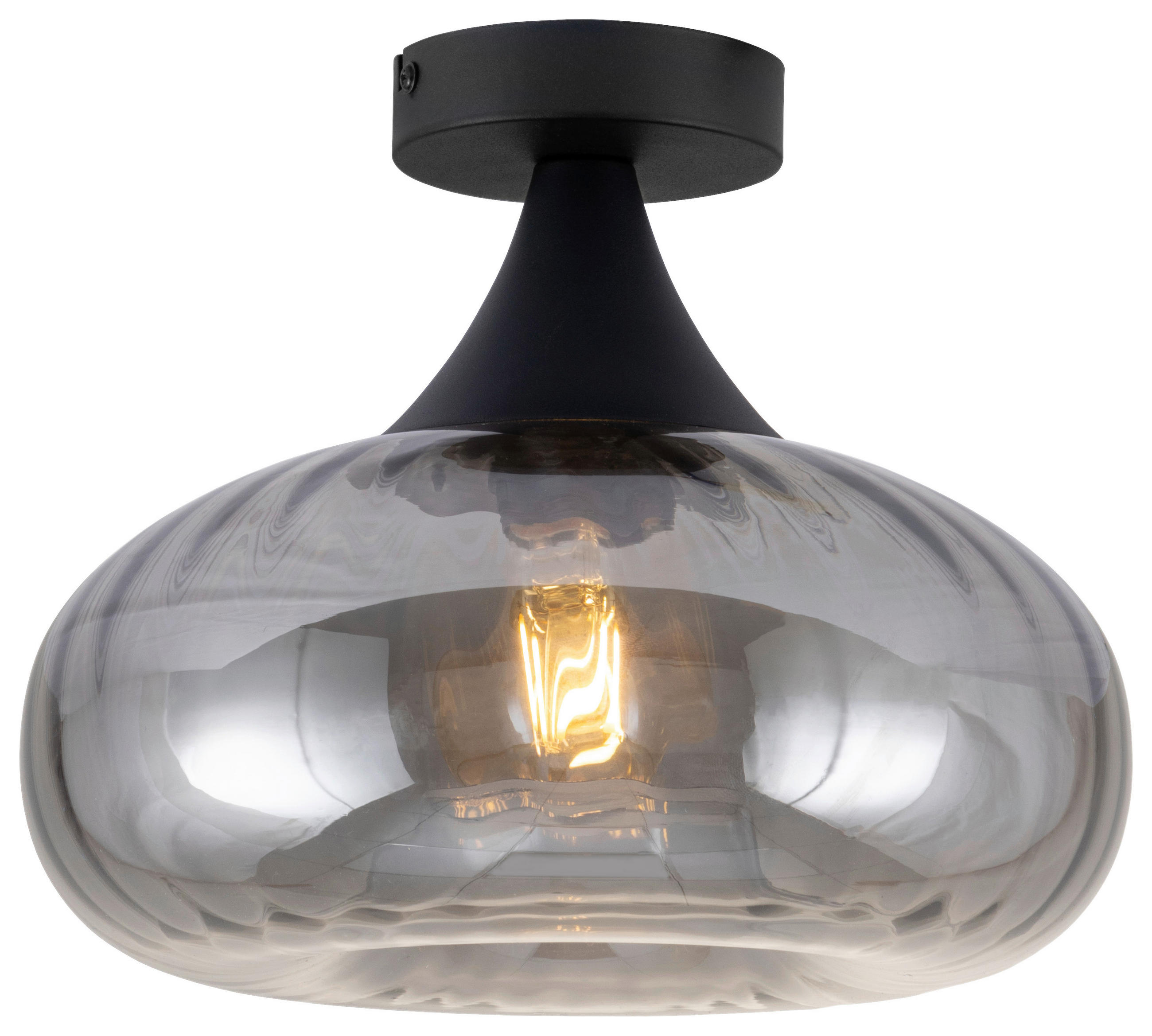 DECKENLEUCHTE 28/23 cm   - Design, Glas/Metall (28/23cm) - Collet's Monde