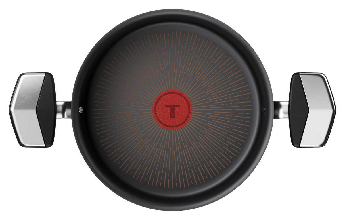 STEKGRYTA Excellence Stewpot PTFE 20 cm  - svart/transparent, Design, metall/glas (20cm) - Tefal