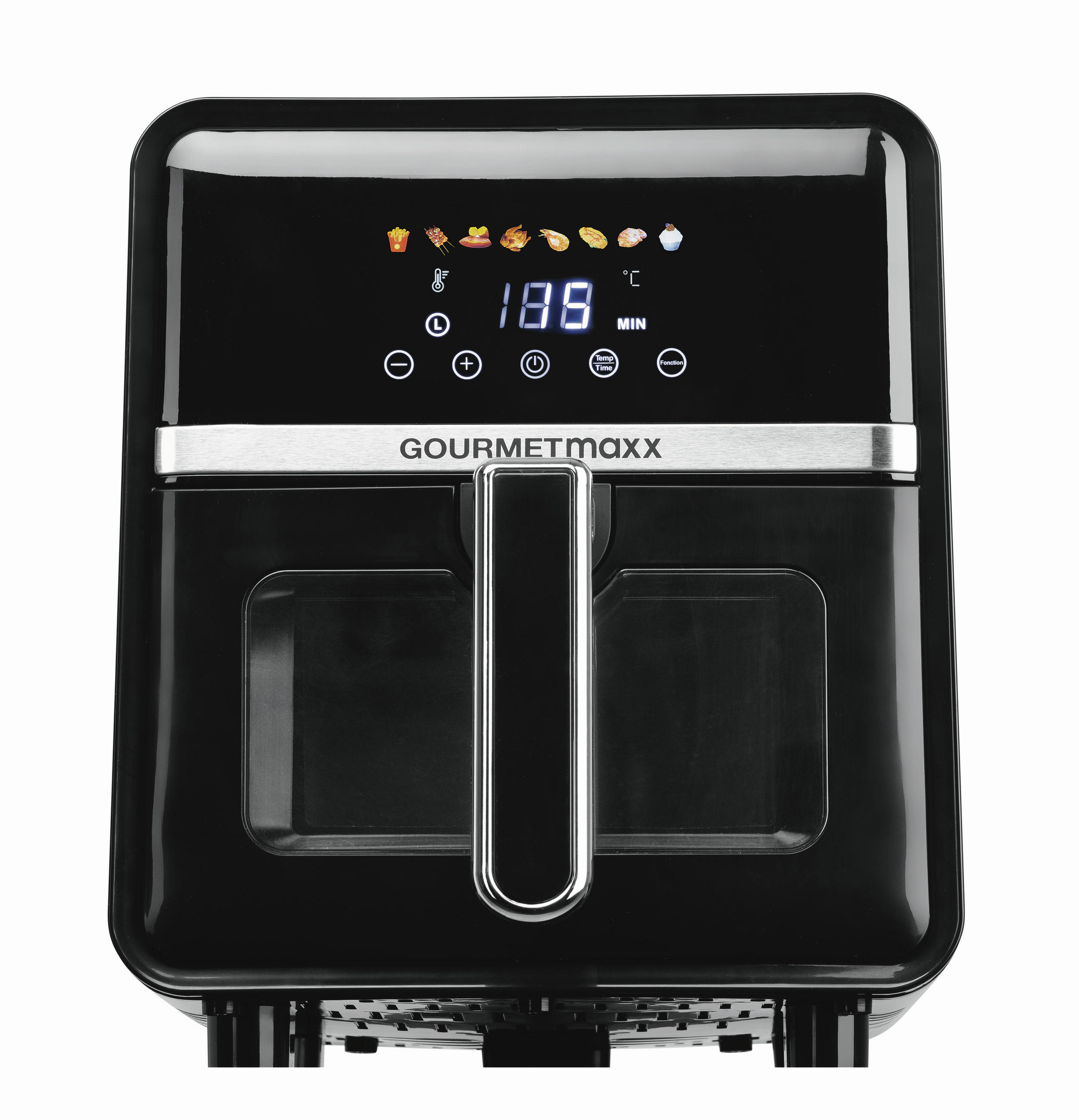 HEIßLUFTFRITTEUSE GOURMETmaxx 5 L  - Silberfarben/Schwarz, Basics, Kunststoff/Metall (36,5/25/30cm) - GOURMETMAXX