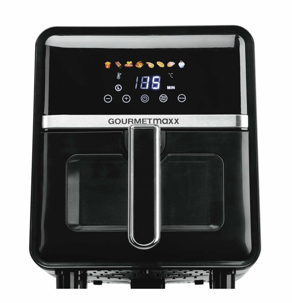 HEIßLUFTFRITTEUSE GOURMETmaxx 5 L  - Silberfarben/Schwarz, Basics, Kunststoff/Metall (36,5/25/30cm) - GOURMETMAXX