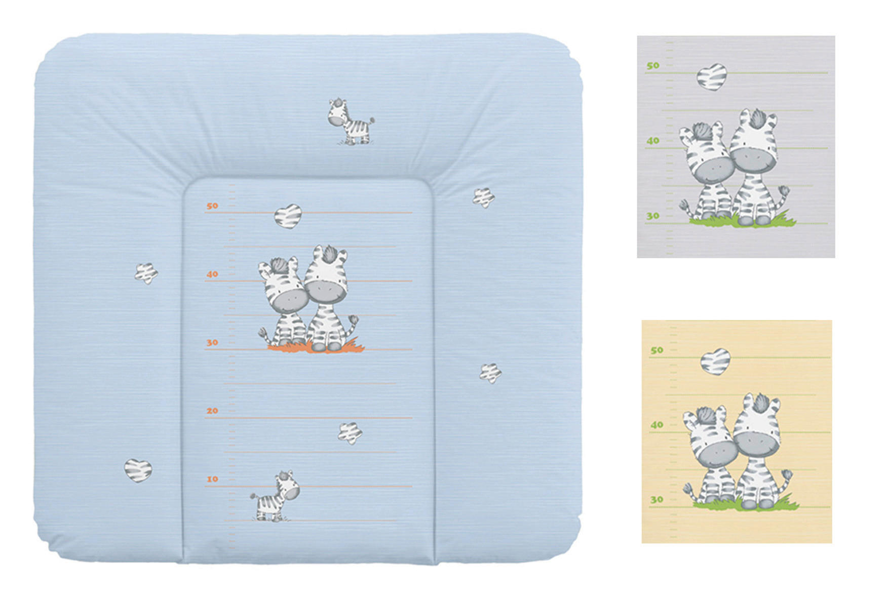 PODLOGA ZA PRESVLAČENJE   - svetložuta/siva, Osnovno, tekstil (78/70cm) - My Baby Lou