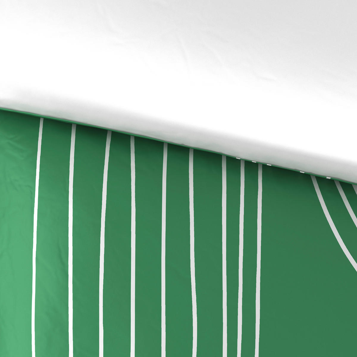 OBOJESTRANSKA POSTELJNINA EMERALD 140/220 cm saten žadasto zelena  - žadasto zelena, Konvencionalno, tekstil (140/220cm) - Esposa