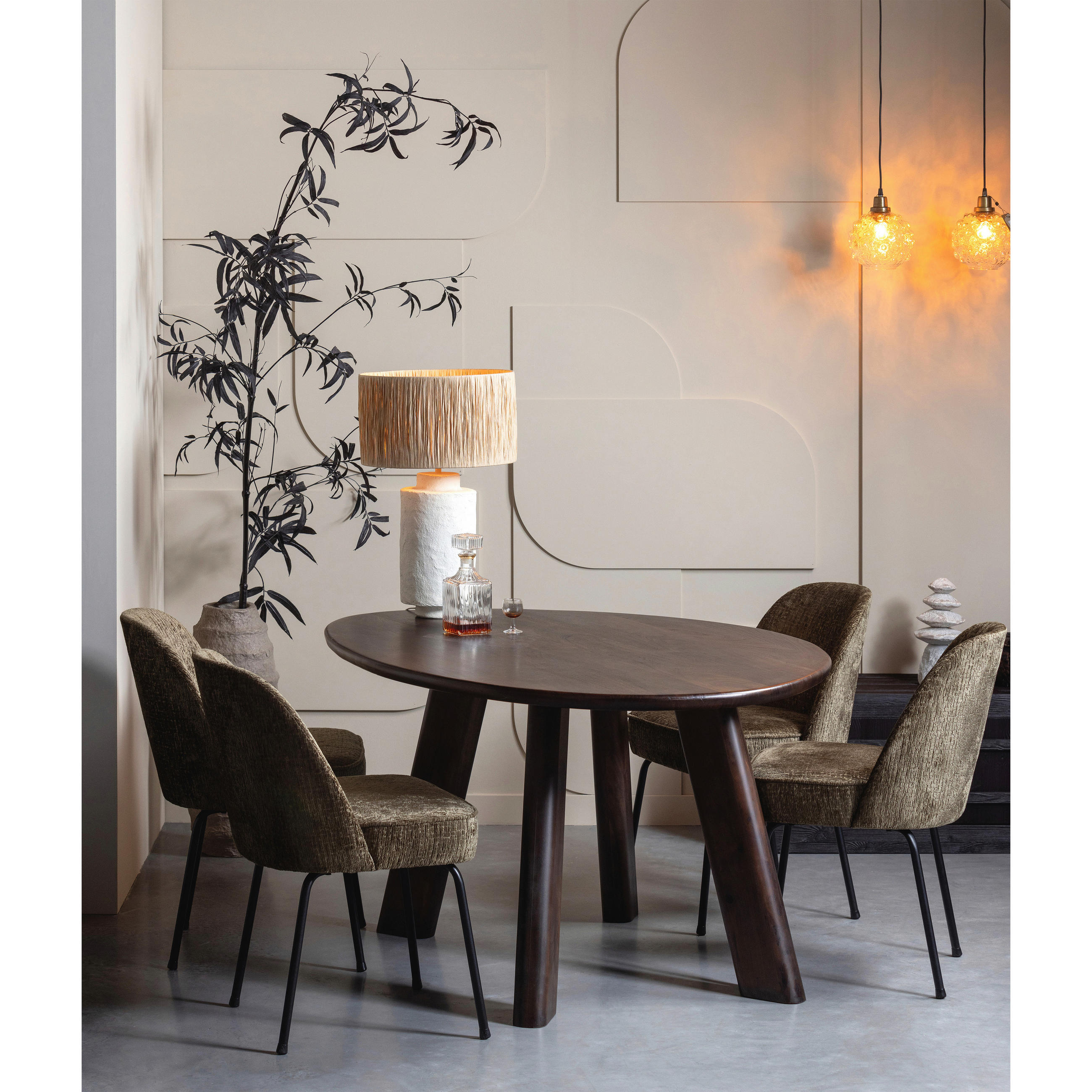 Thumbnail - Livetastic Esstisch Roundly, Walnuss, Holz, Mangoholz, massiv, oval, eckig, 110x76x160 cm, in verschiedenen Größen erhäl...