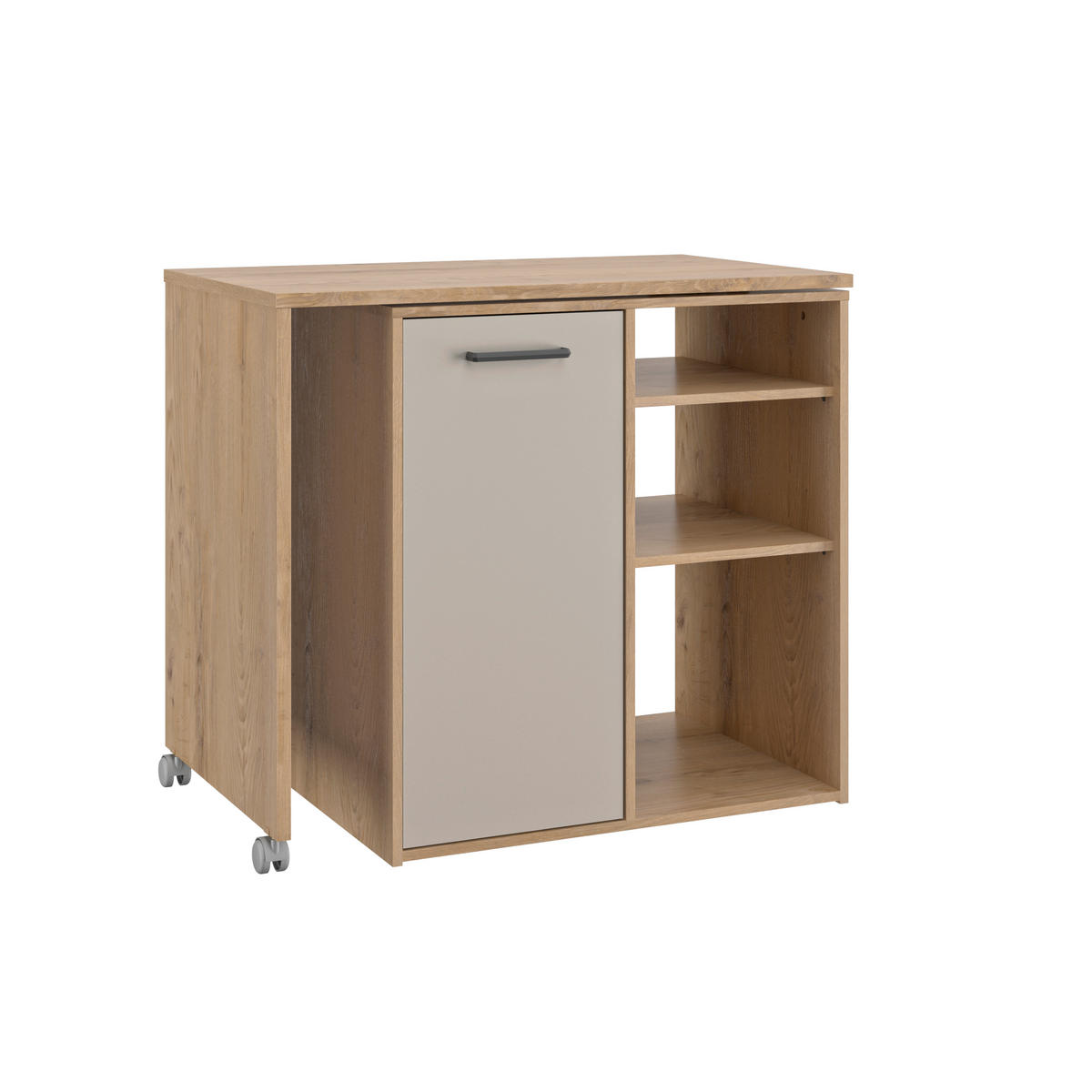 KÜCHENINSEL 156/88/60 cm  in Beige, Beigebraun  - Beige/Beigebraun, Trend, Holzwerkstoff/Metall (156/88/60cm) - MID.YOU