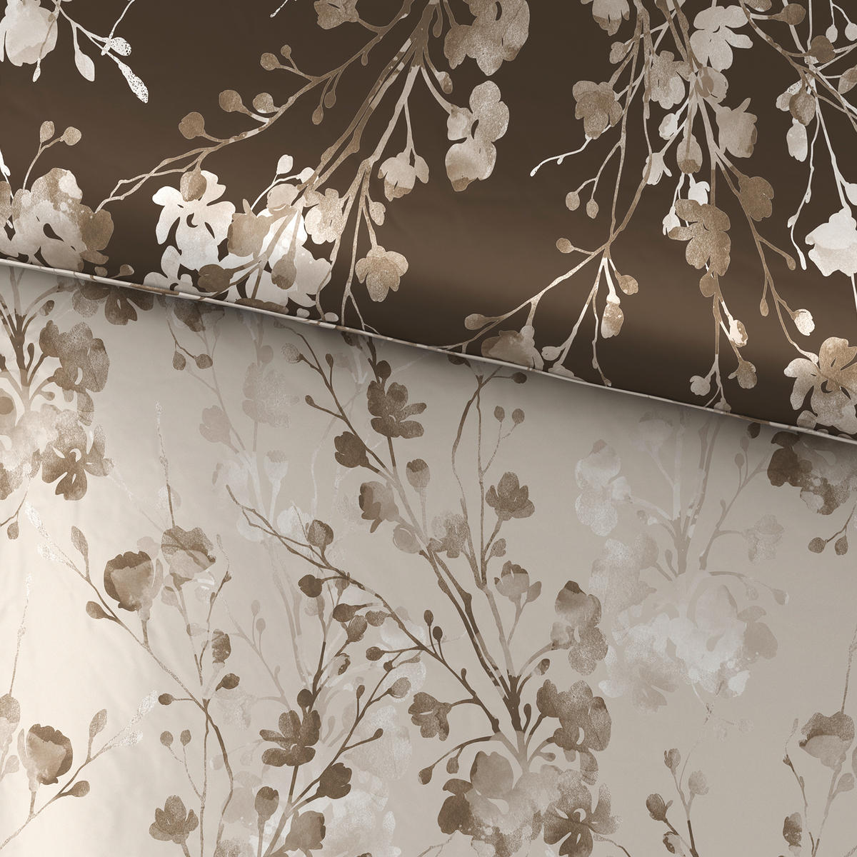 KÉTOLDALAS ÁGYNEMŰHUZAT 140/200 cm  - taupe, Konventionell, textil (140/200cm) - Esposa