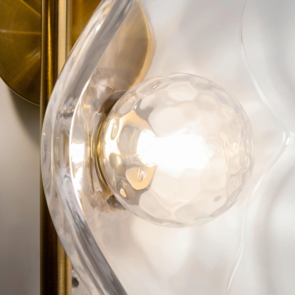 WANDLEUCHTE - Transparent/Messingfarben, Design, Metall (19,5/31,5/45cm) - MAYTONI
