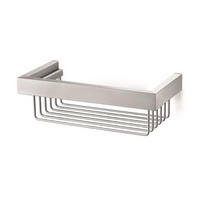 KOŠARICA ZA TUŠ - srebrne barve, Design, kovina (26,5/8,5/13cm) - Zack