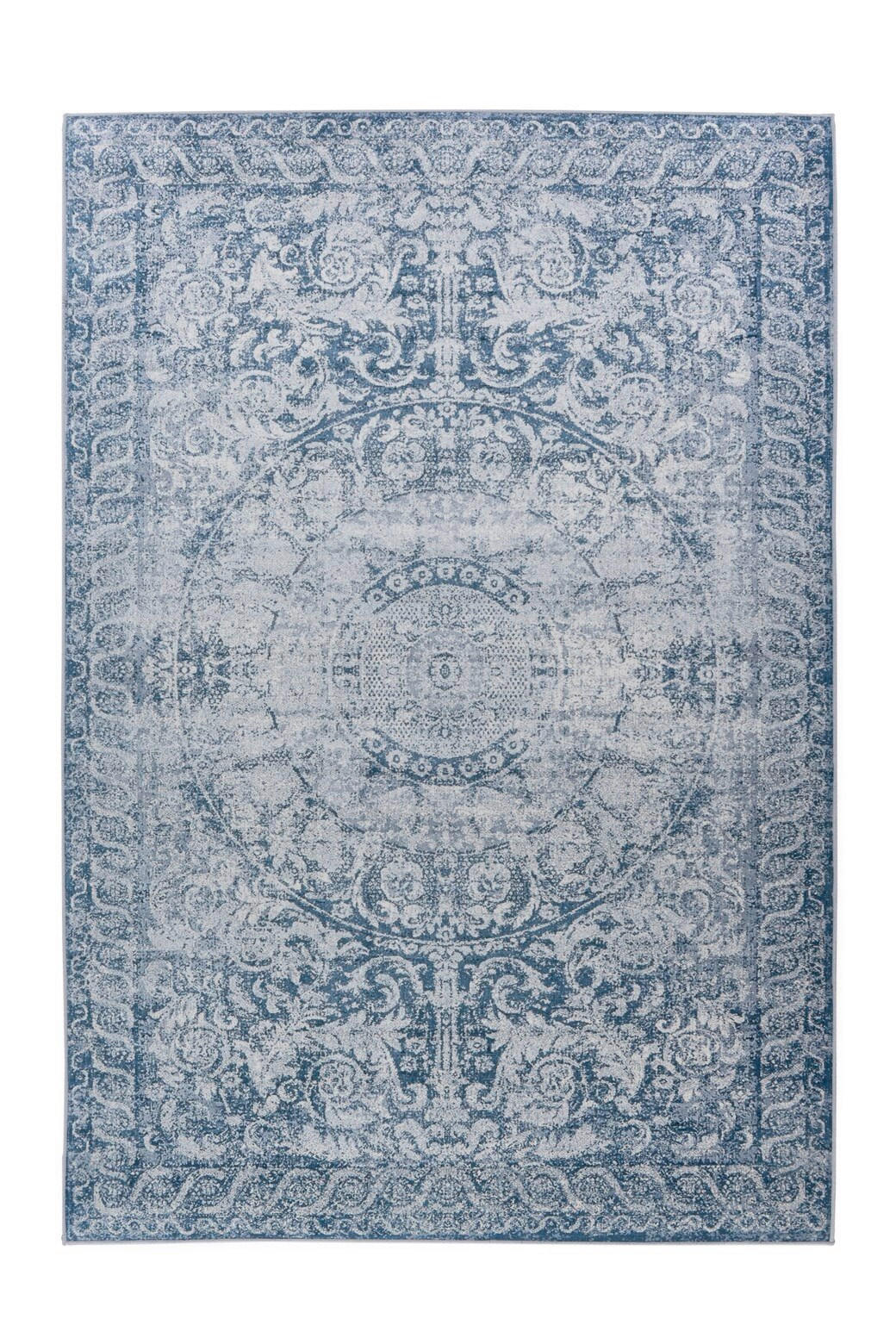 FLACHWEBETEPPICH 80/150 cm Prayer 225 Blau Blau  - Blau, KONVENTIONELL, Textil (80/150cm)