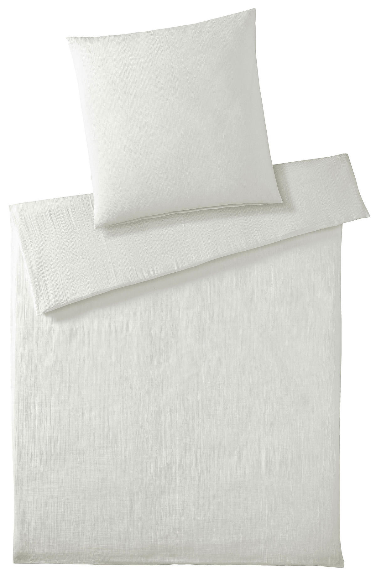 BETTWÄSCHESET Smooth Musselin 160/210 cm  65 cm/100 cm  - Naturfarben, Basics, Textil (160/210cm) - Elegante