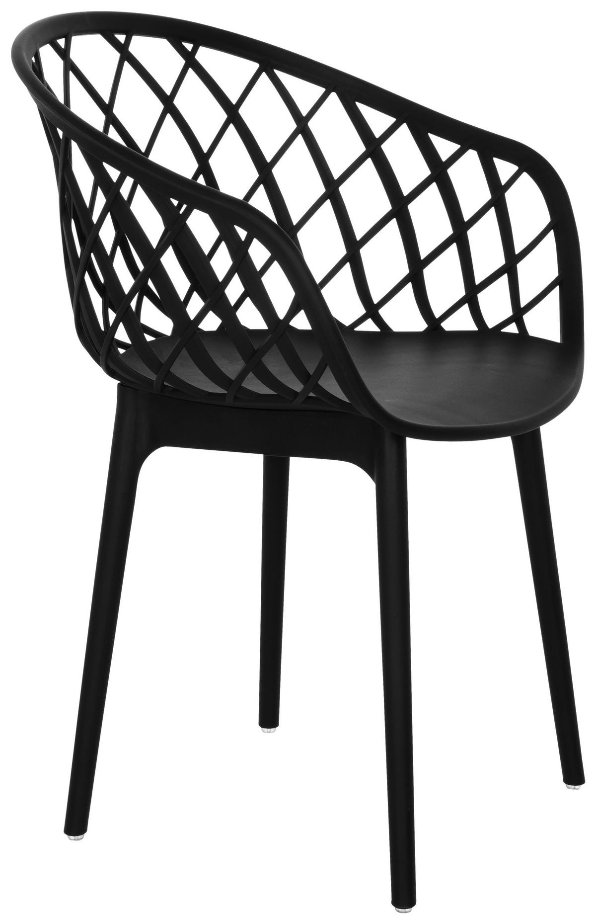 BESÖKSSTOL  i svart  - svart, Basics, plast (57/76/53cm) - MID.YOU