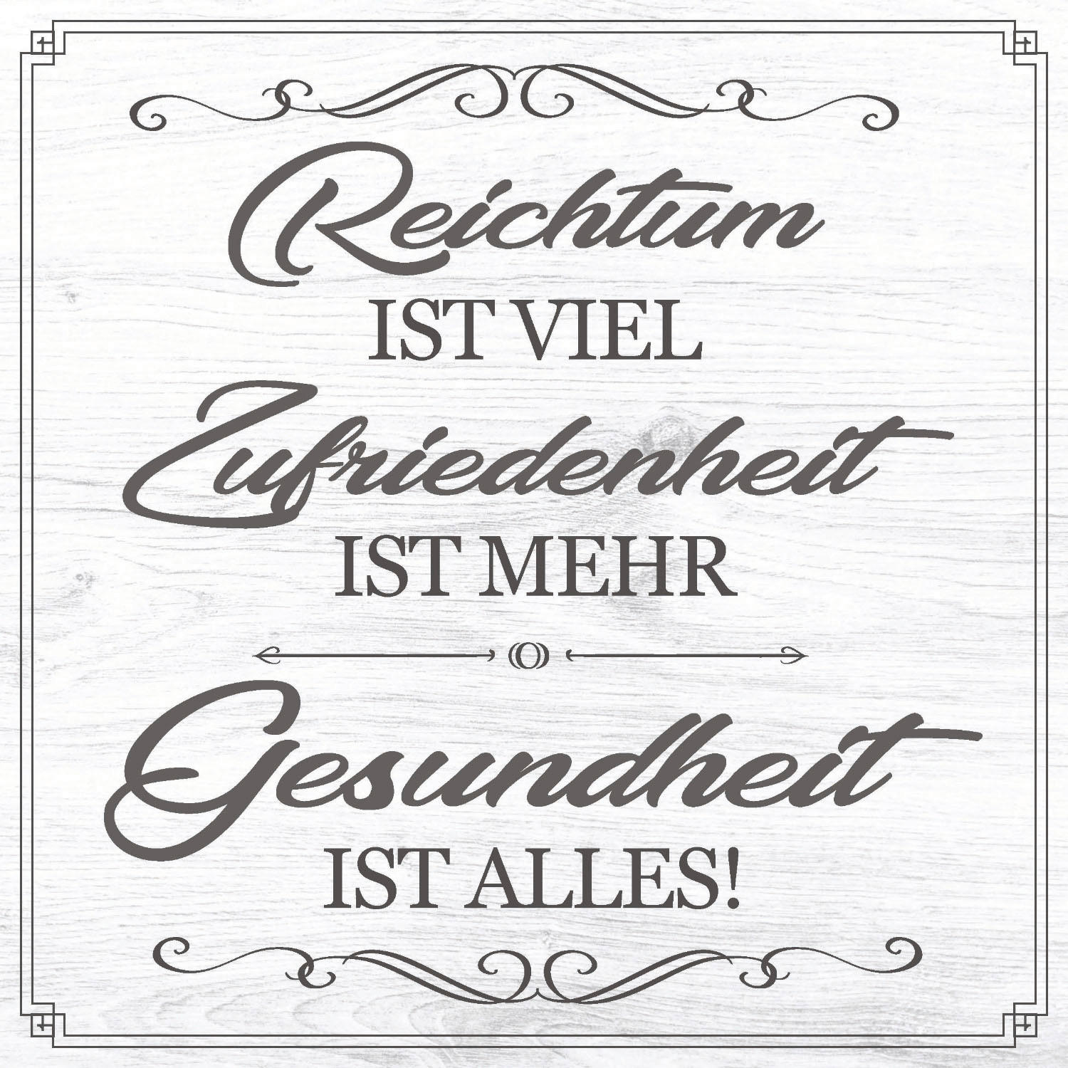 DEKOPANEEL Text 20/20/0,3 cm  - Multicolor, KONVENTIONELL, Holz (20/20/0,3cm)