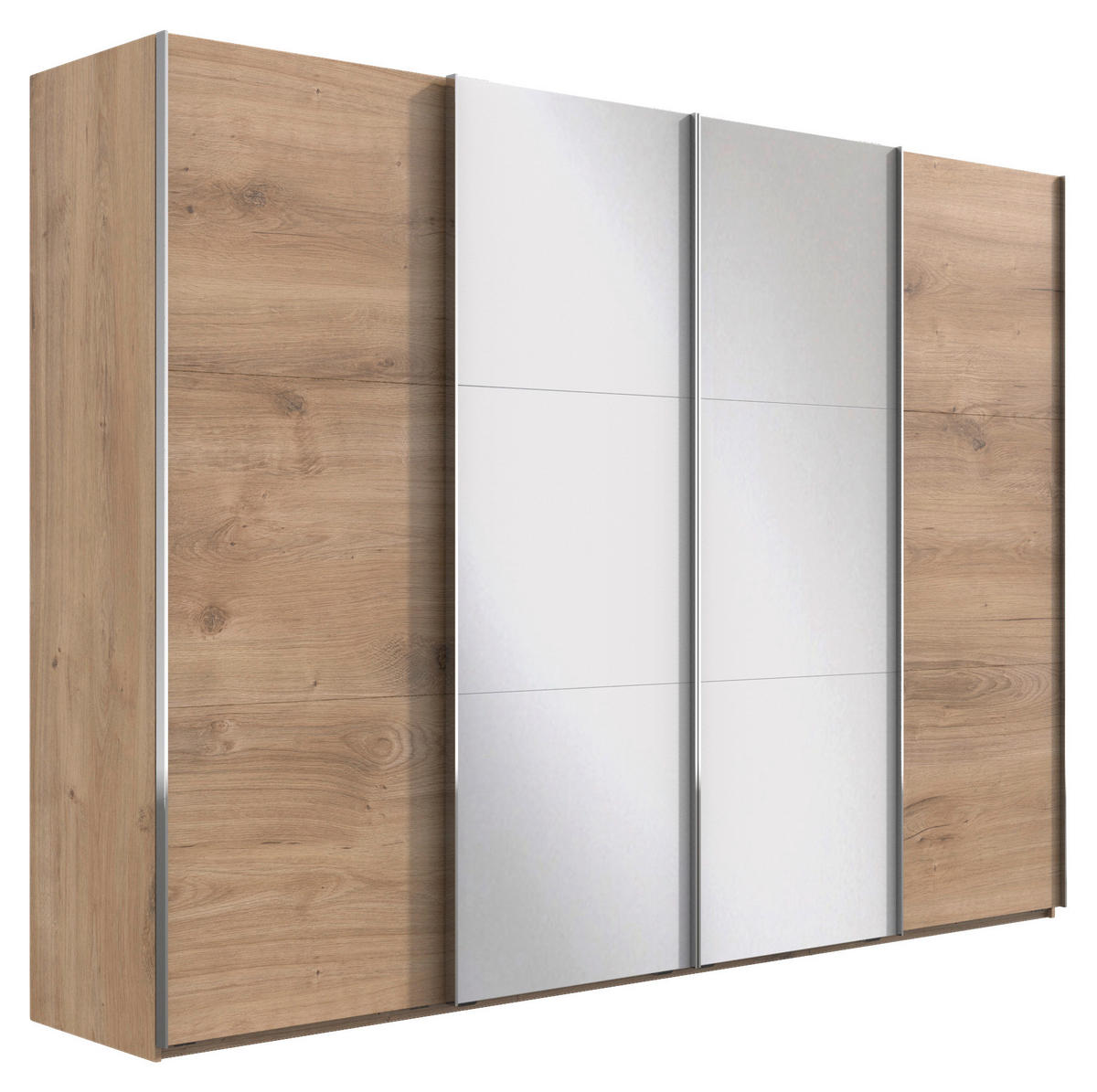 SKRIŇA S POS. DVER. – HOR.VED, farba duba, 350/216/65 cm - farba duba/chrómová, Basics, kov/kompozitné drevo (350/216/65cm) - MID.YOU