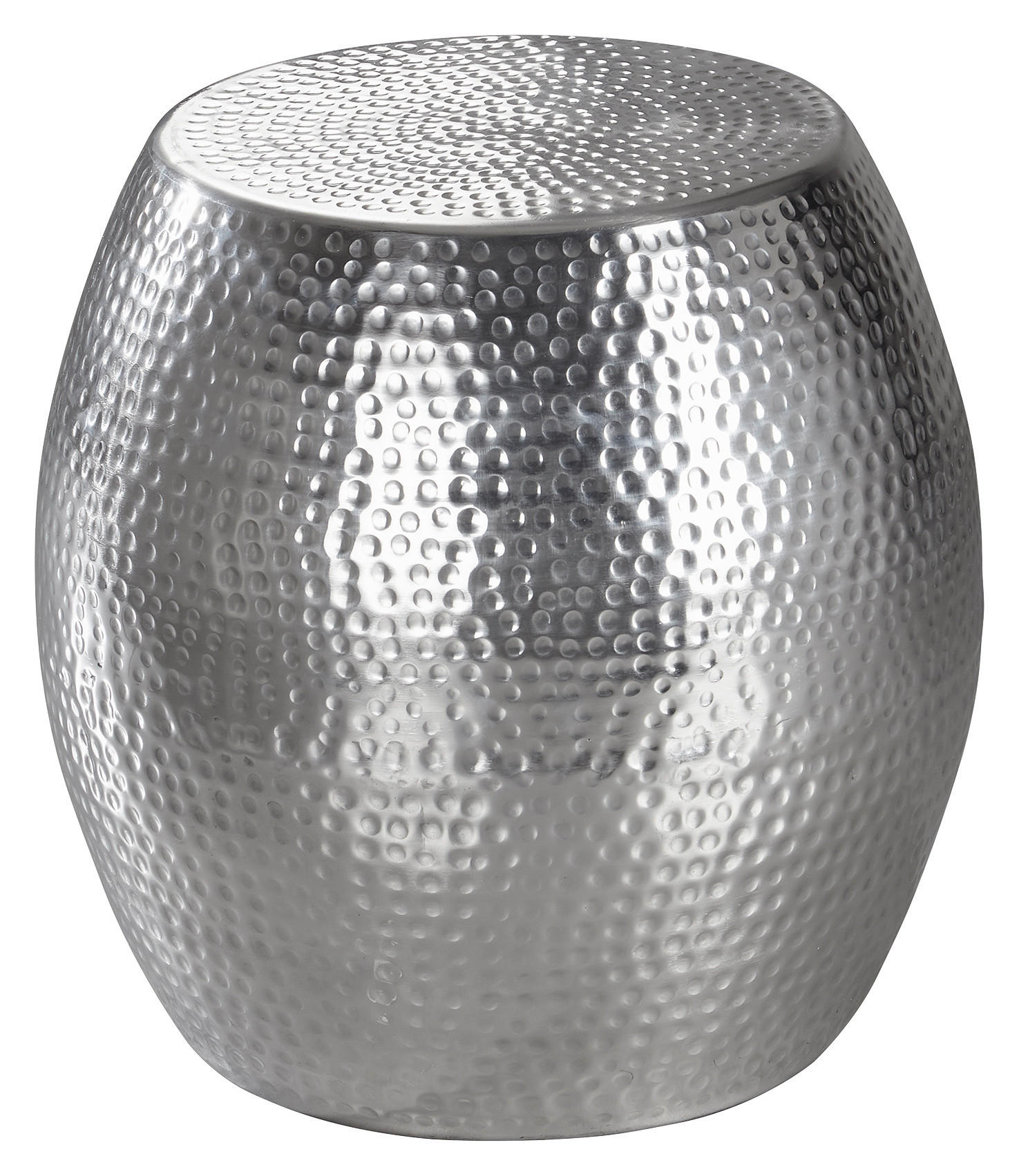 BEISTELLTISCH 42/42/42 cm Silberfarben rund  - Silberfarben, LIFESTYLE, Metall (42/42/42cm) - MID.YOU