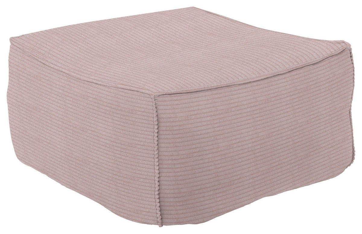 HOCKER in Textil Rosa  - Rosa, Design, Textil (86/38/86cm) - Lomoco