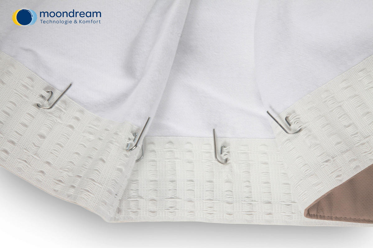 LÄRMSCHUTZVORHANG Verdunkelung 145/260 cm   - Braun, Design, Textil/Metall (145/260cm)