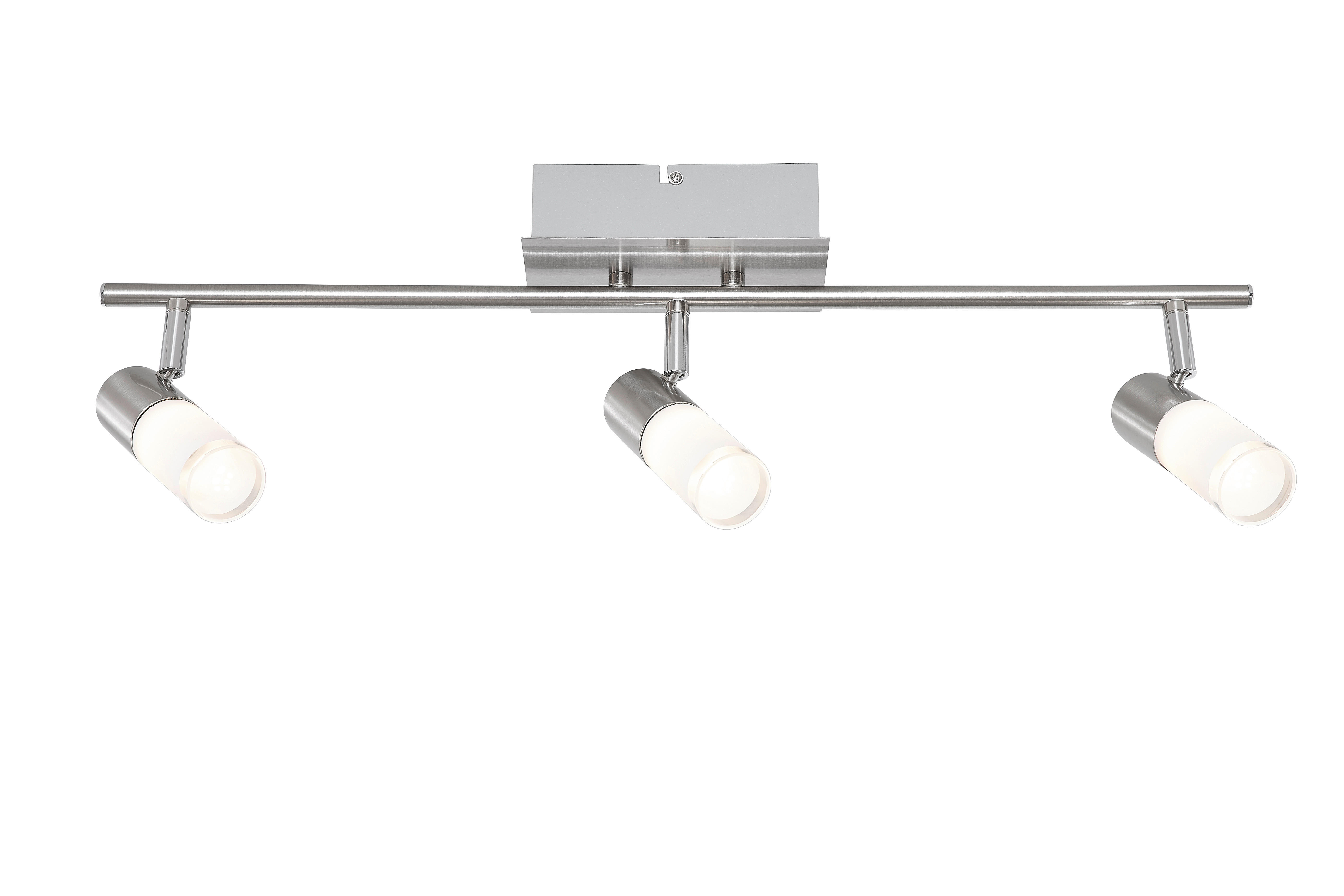 LED-STRAHLER 60/15/8 cm   - Chromfarben, Design, Glas/Metall (60/15/8cm) - Novel