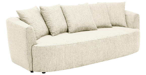SCHLAFSOFA in Chenille Greige - Greige/Schwarz, KONVENTIONELL, Kunststoff/Textil (238/74/107cm) - Carryhome