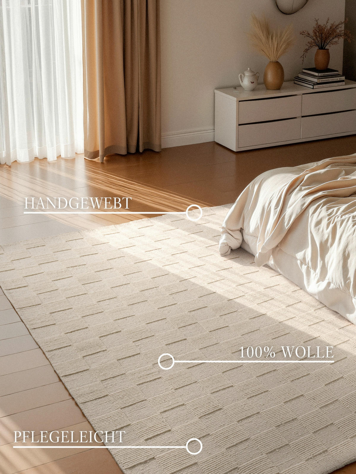 WEBTEPPICH  Wohnzimmer 120/170 cm Kollektion 1766 Creme rechteckig  - Creme, Basics, Textil (120/170cm) - Villeroy & Boch