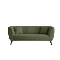 3-SITZER-SOFA in Bouclé Grün  - Schwarz/Grün, Modern, Holz/Textil (208/83/88cm) - MID.YOU