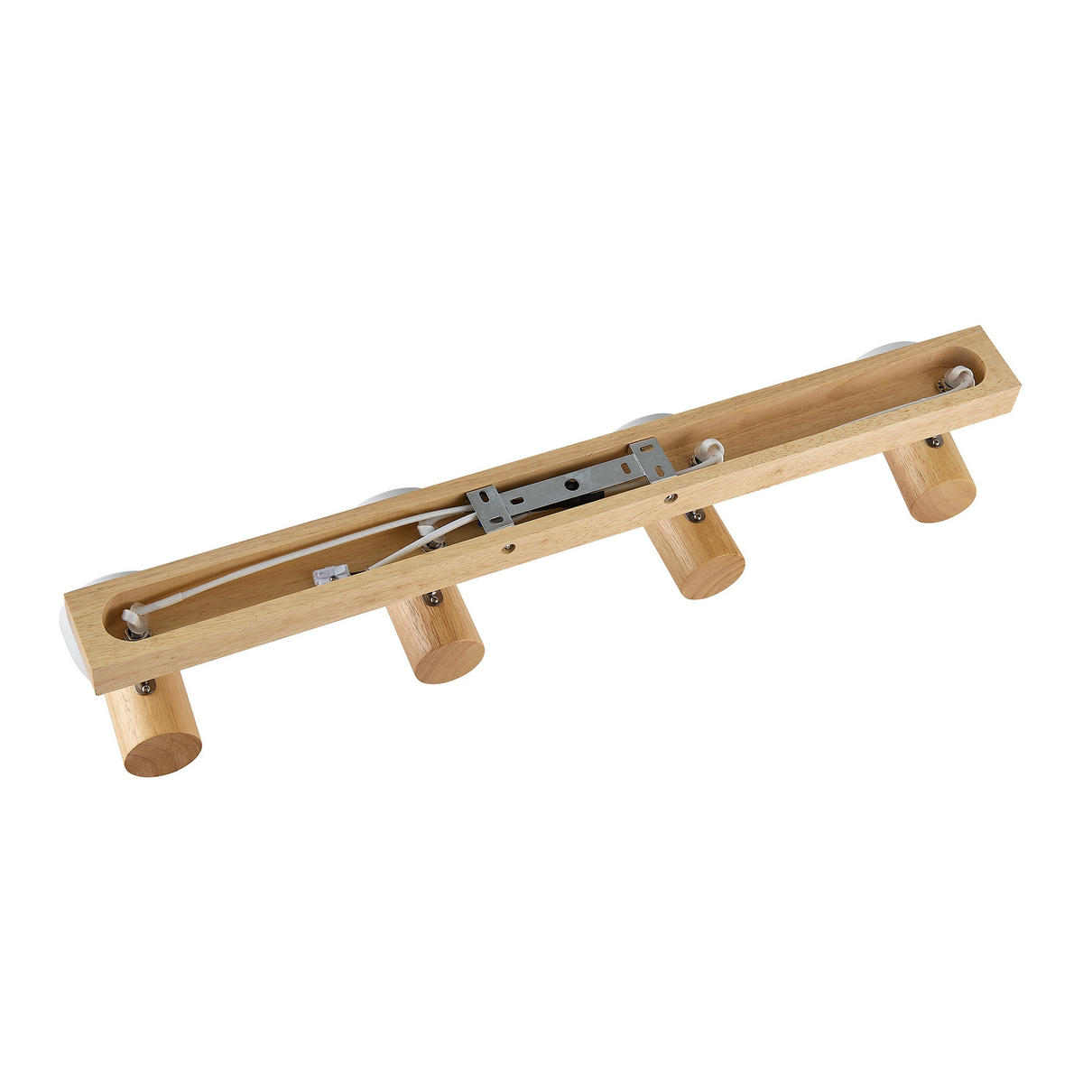 STRAHLER Anna 75/8/14,5 cm  - Eschefarben/Weiß, Natur, Holz/Metall (75/8/14,5cm) - Novel
