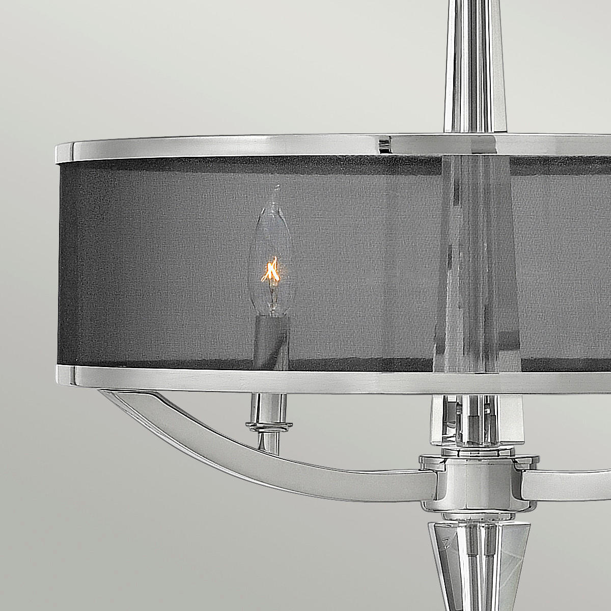 HÄNGELEUCHTE 53.9/67.3 cm    - Nickelfarben, Konventionell, Glas/Metall (53.9/67.3cm) - Elstead Lighting