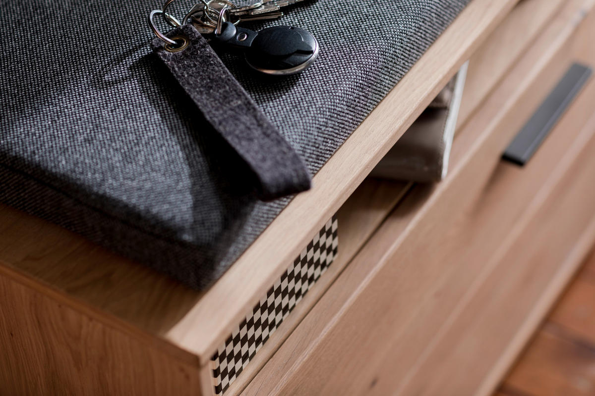 SITTKUDDE   85/4/34 cm  - antracit, Natur, textil (85/4/34cm) - MID.YOU