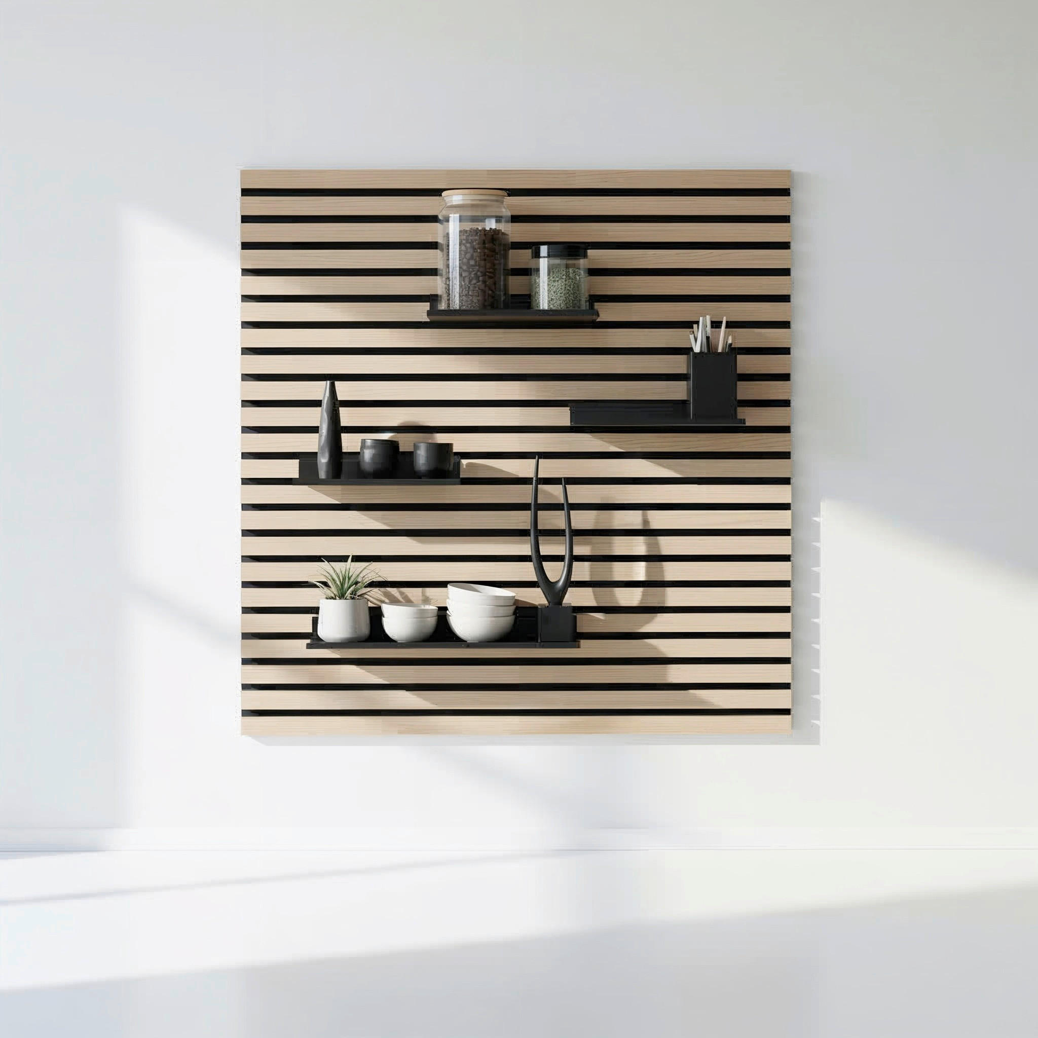 AKUSTIKPANEEL  - Schwarz, Basics, Metall (20/13,5/1,6cm)