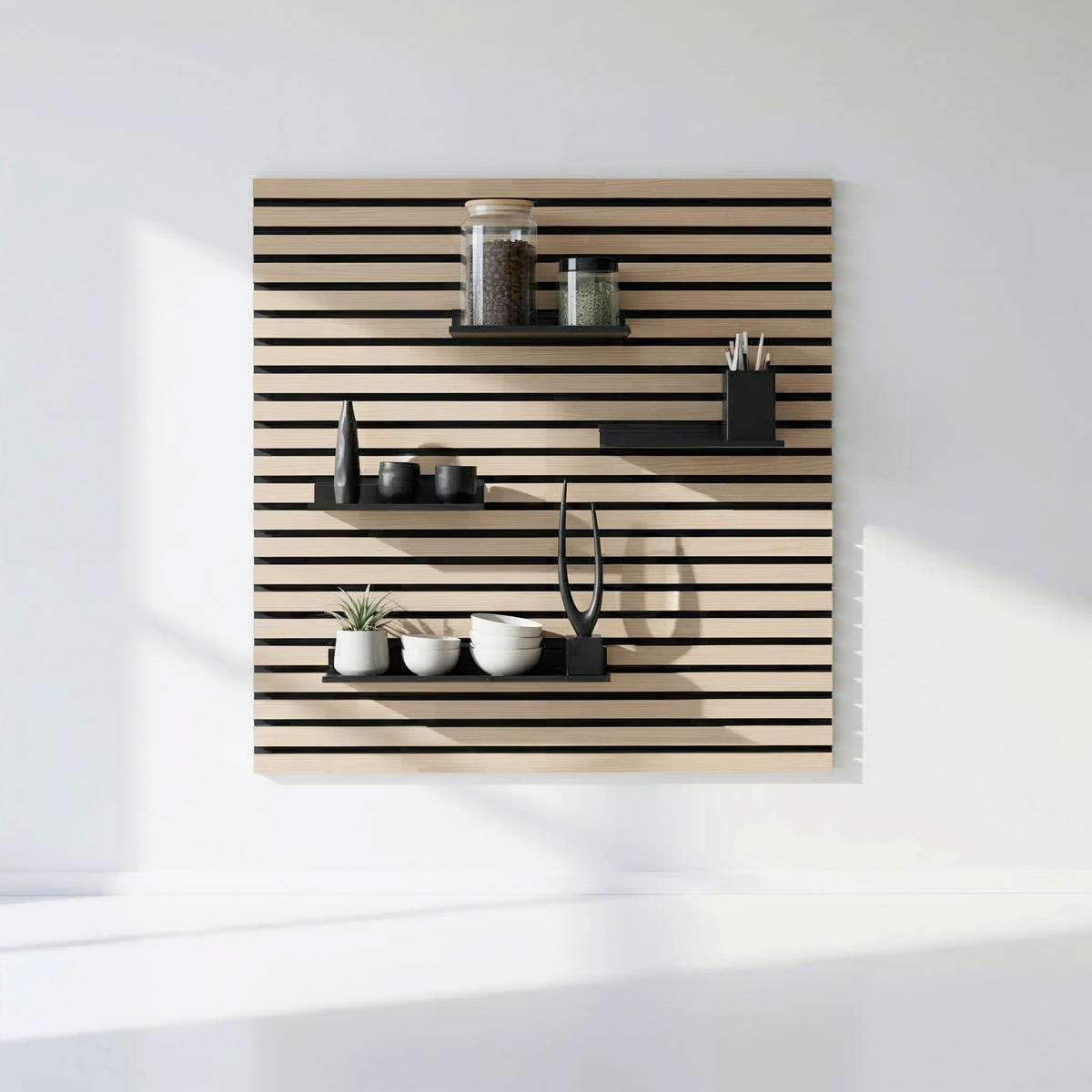 AKUSTIKPANEEL  - Schwarz, Basics, Metall (20/13,5/1,6cm)