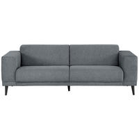 3-SITZER-SOFA in Webstoff Dunkelgrau  - Dunkelgrau/Schwarz, Design, Holz/Textil (218/77/93cm) - MID.YOU