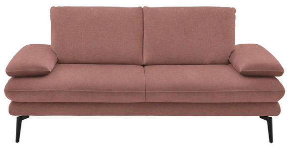 2,5-SITZER Dieter Knoll in Velours Flieder  - Beige/Flieder, Design, Textil/Metall (196/89/104cm) - Dieter Knoll
