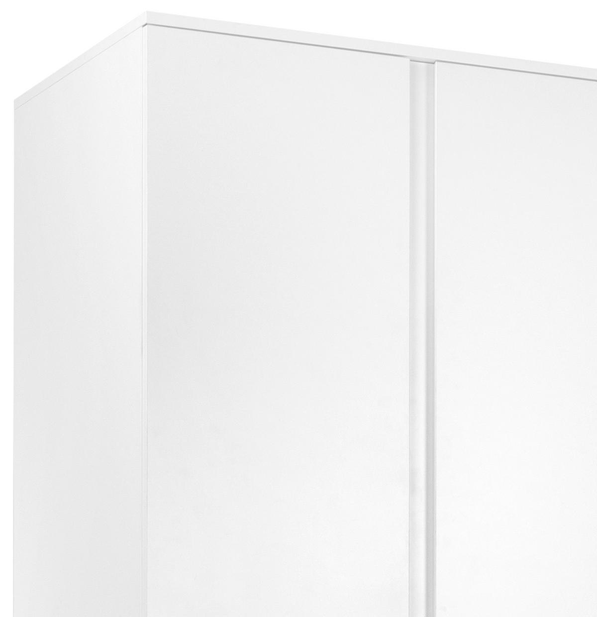 DREHTÜRENSCHRANK 3-türig Weiß  - Weiß, Basics, Holzwerkstoff (120/191/55cm) - MID.YOU
