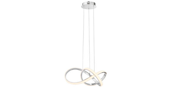 LED-HÄNGELEUCHTE 55/150 cm - Chromfarben, Design, Metall (55/150cm) - Ambiente