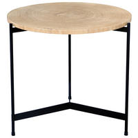 COUCHTISCH in Holz, Metall, Holzwerkstoff  - Eichefarben/Schwarz, MODERN, Holz/Holzwerkstoff (50/50/46,5cm) - Waldwelt