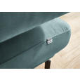 ECKSOFA in Chenille Türkis  305/224 cm  - Türkis/Schwarz, Design, Textil/Metall (305/224cm) - Dieter Knoll