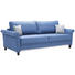 SOFA in Textil Blau - Blau/Schwarz, LIFESTYLE, Holz/Textil (238/94/103cm) - Novel SOFA in Textil Blau - Blau/Schwarz, LIFESTYLE, Holz/Textil (238/94/103cm) - Novel