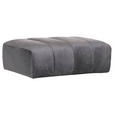 HOCKER in Textil Grau  - Schwarz/Grau, MODERN, Kunststoff/Textil (115/40/82cm) - Carryhome