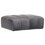 HOCKER in Textil Grau  - Schwarz/Grau, MODERN, Kunststoff/Textil (115/40/82cm) - Carryhome