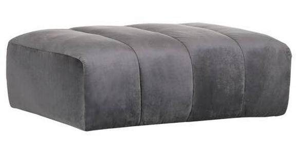 HOCKER in Textil Grau  - Schwarz/Grau, MODERN, Kunststoff/Textil (115/40/82cm) - Carryhome