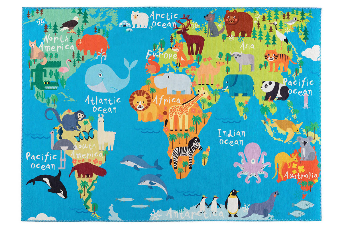 SPIELTEPPICH 120/170 cm My Torino Kids  - Blau, Trend, Textil (120/170cm) - Ben'n'jen