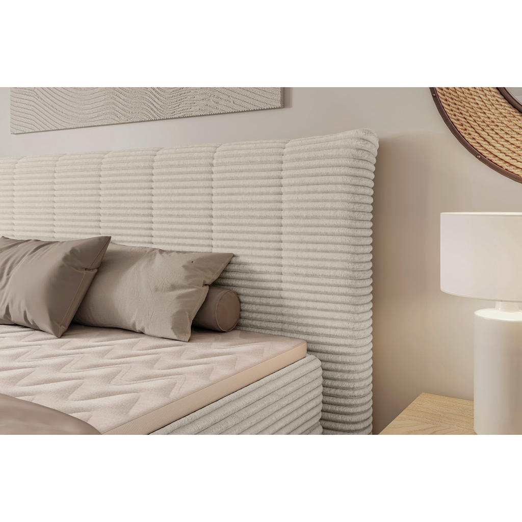 Thumbnail - Chameo Boxspringbett, Beige, Textil, H4, 7-Zonen, Höhe ca. 17,5 cm, 140x200 cm, Made in EU, Oeko-Tex® Standard 100, FSC ...