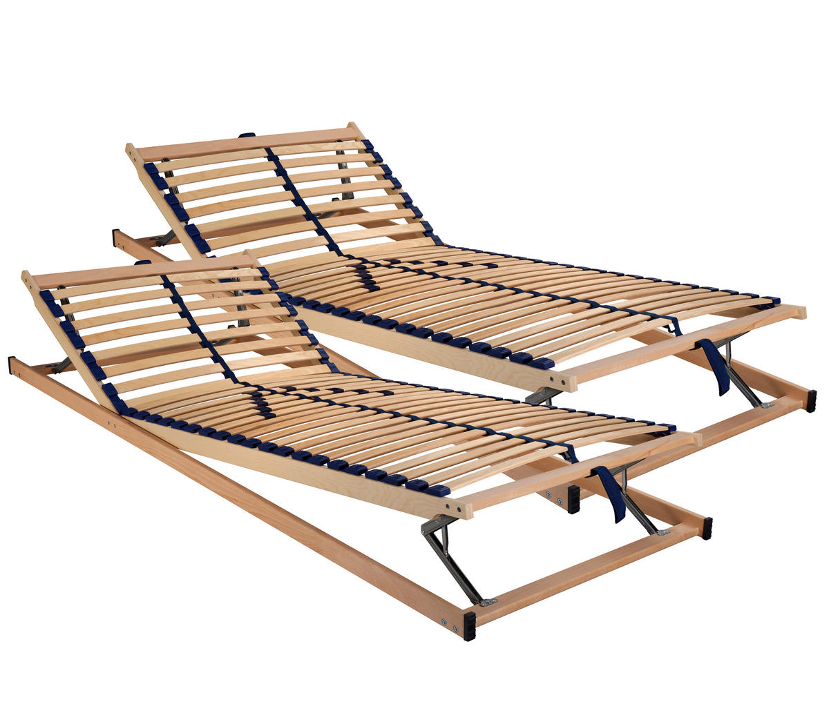 LATTENROSTSET 200/200 cm  - Birkefarben, Basics, Holz/Kunststoff (200/200cm) - Sleeptex