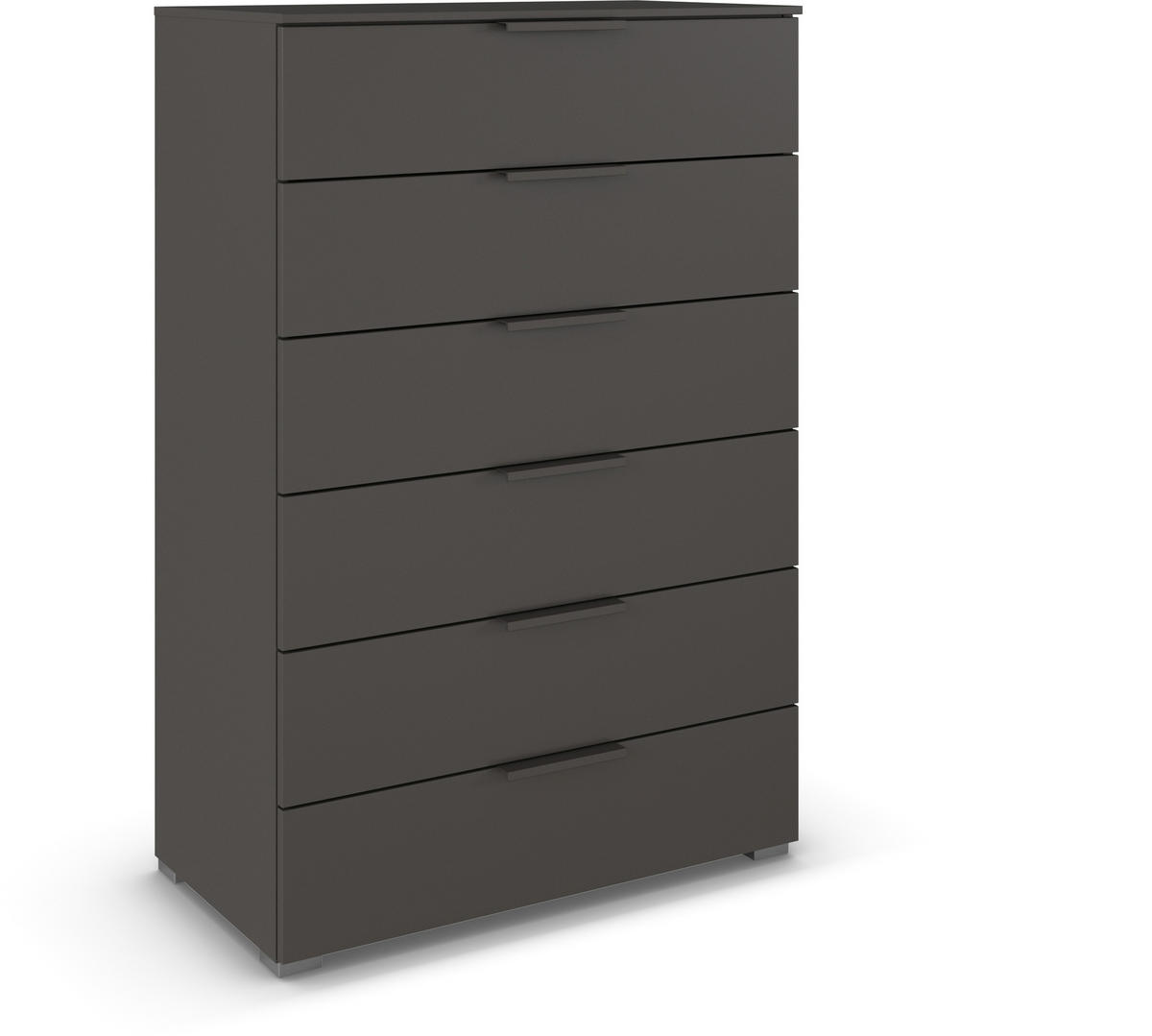 KOMMODE 80/119/42 cm  in Graphitfarben  - Graphitfarben/Alufarben, Trend, Holzwerkstoff/Metall (80/119/42cm) - Novel