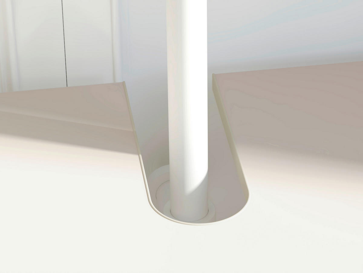 BADEZIMMER 5-teilig  in 185 cm  - Kaschmir/Schwarz, Trend, Glas/Holzwerkstoff (185cm) - Respekta