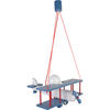 KINDERHÄNGELEUCHTE 42/45/75 cm   - Blau/Rot, KONVENTIONELL, Holz (42/45/75cm)
